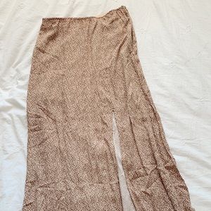 American Eagle Animal Print Midi Skirt